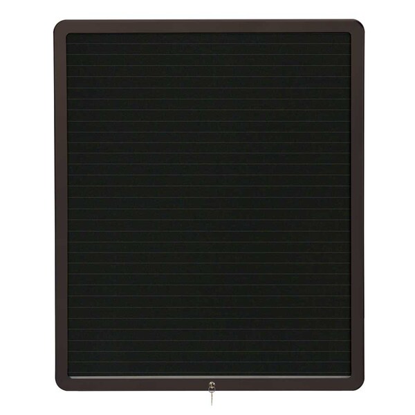 Sliding Door Wood Corkboard, 48"x36", Waln, UV9003OCS-WALNUT-FORBO